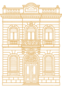 Casa República Logo dorado